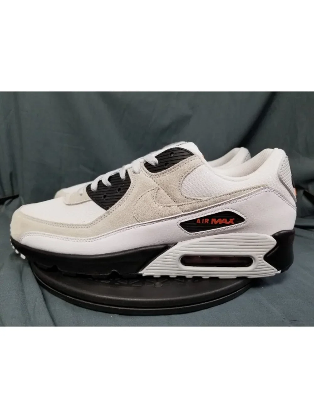 Nike Air Max 90 White Black Hot Curry Sneakers Mens Size 13 NEW NO BOX!